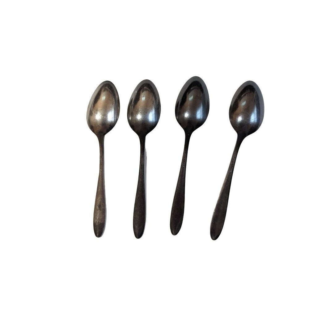 Oneida Bird of Paradise 1923 Community Silver Plate Teaspoons Set of 4 Vintage‎